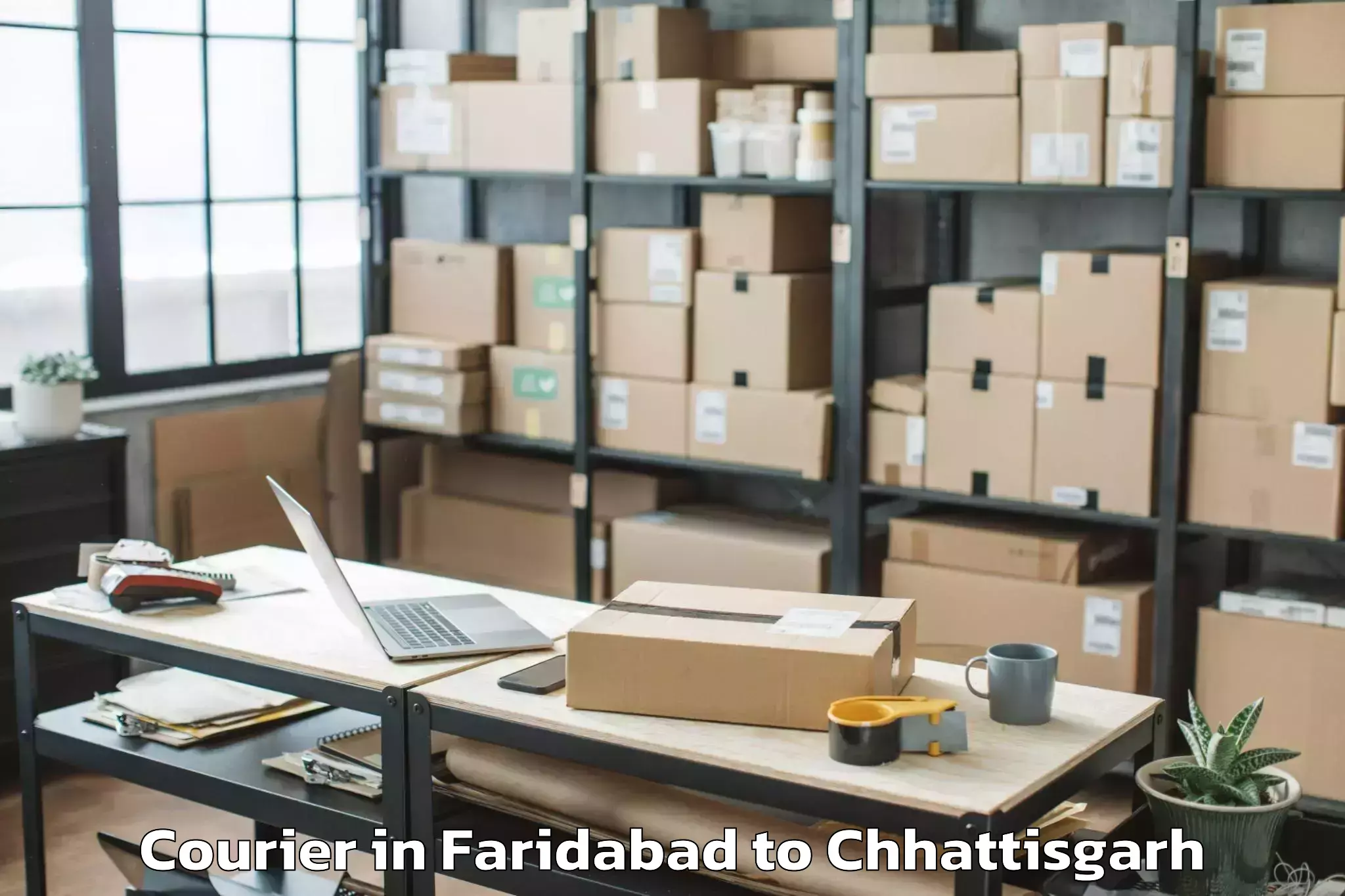 Book Your Faridabad to Dongargarh Courier Today